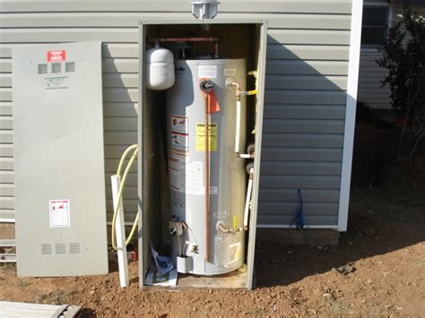 metal enclosure for water heater|40 gallon water heater enclosure.